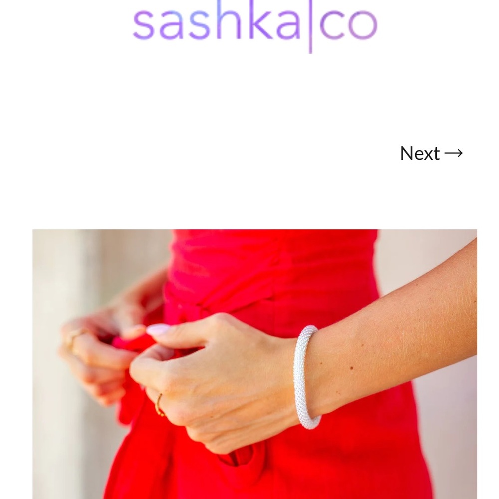 COPY - Sashka Diamond Sparkle Beaded Bracelet, NWT